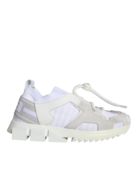Dolce & Gabbana White Mesh Sorrento Trekking Sneakers Shoes - Hilstor