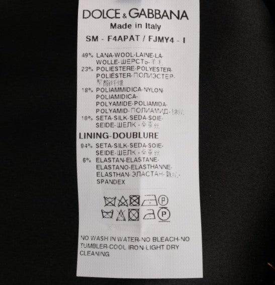 Dolce & Gabbana Elegant Gold Fringe High-Waist Pencil Skirt - Hilstor