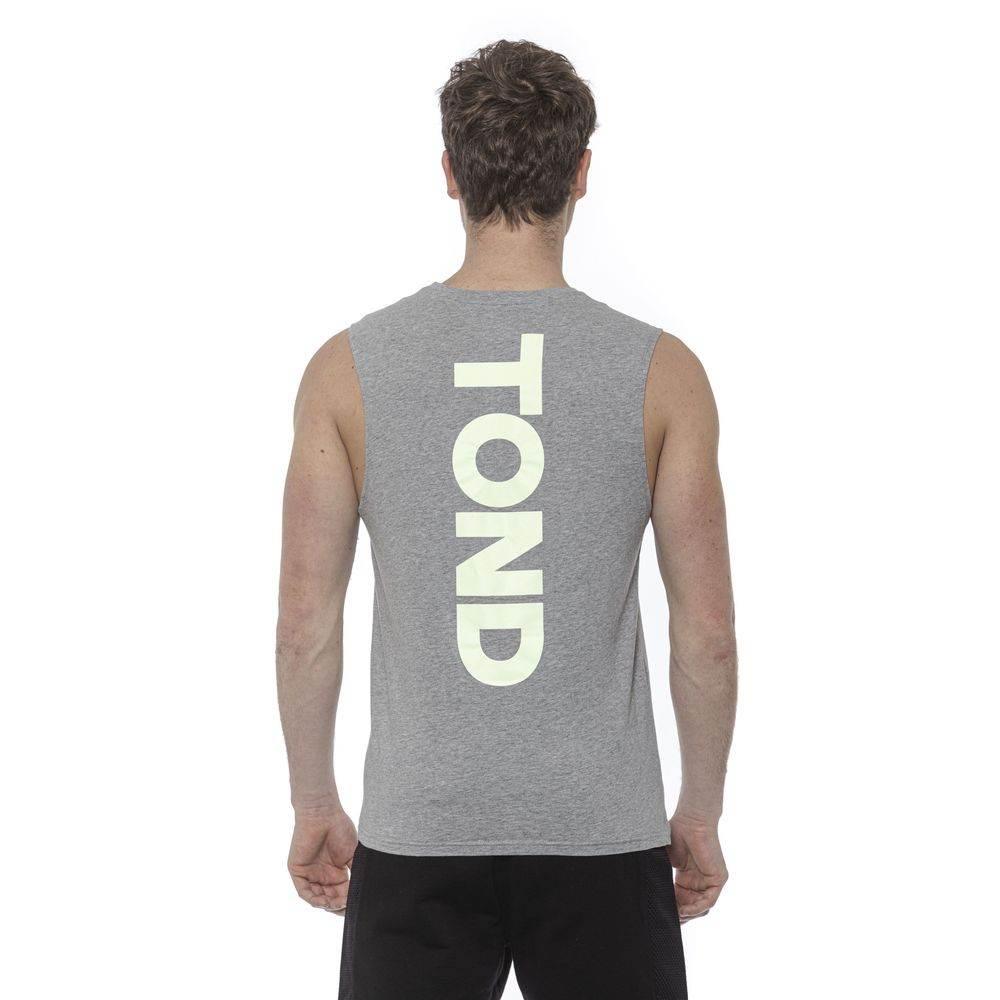 Tond Gray Cotton Men Tank Top - Hilstor