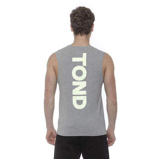 Tond Gray Cotton Men Tank Top - Hilstor