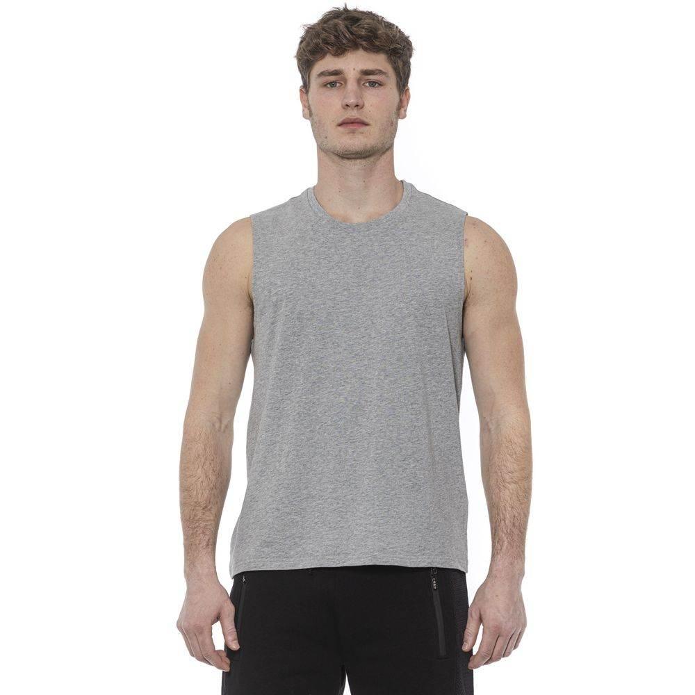 Tond Gray Cotton Men Tank Top - Hilstor