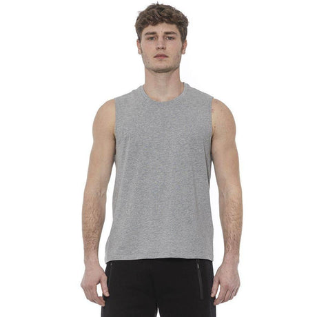 Tond Gray Cotton Men Tank Top - Hilstor