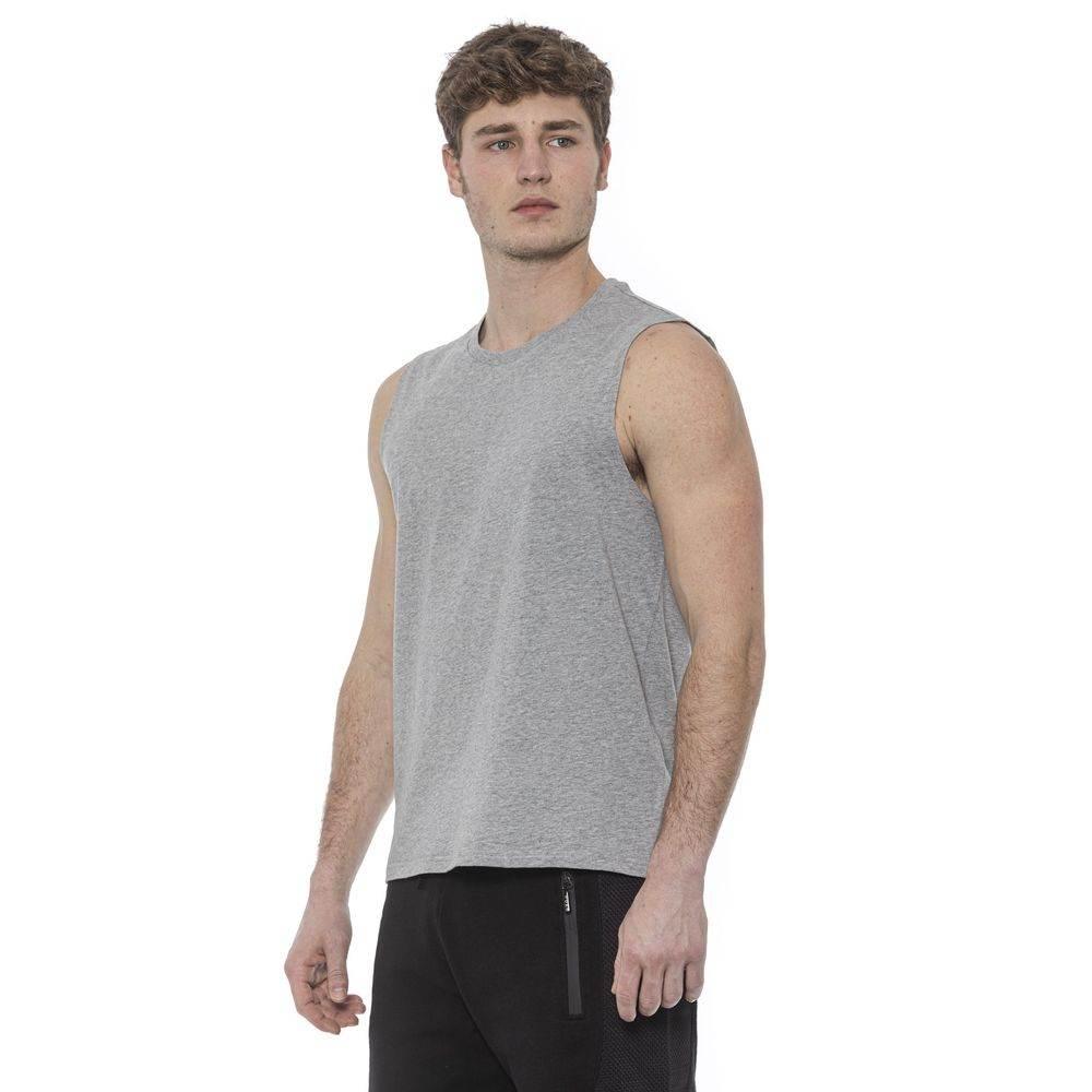 Tond Gray Cotton Men Tank Top - Hilstor
