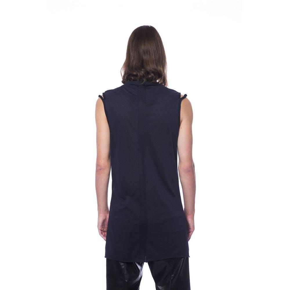Nicolo Tonetto Black Cotton Men Tank Top - Hilstor