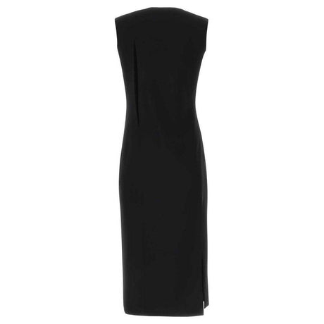 Versace Black Acetate Dress - Hilstor