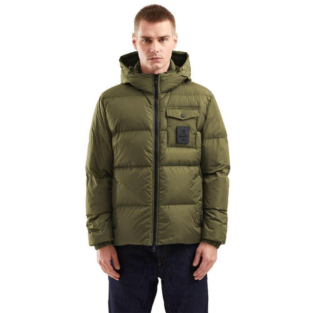Refrigiwear Green Nylon Men Jacket - Hilstor