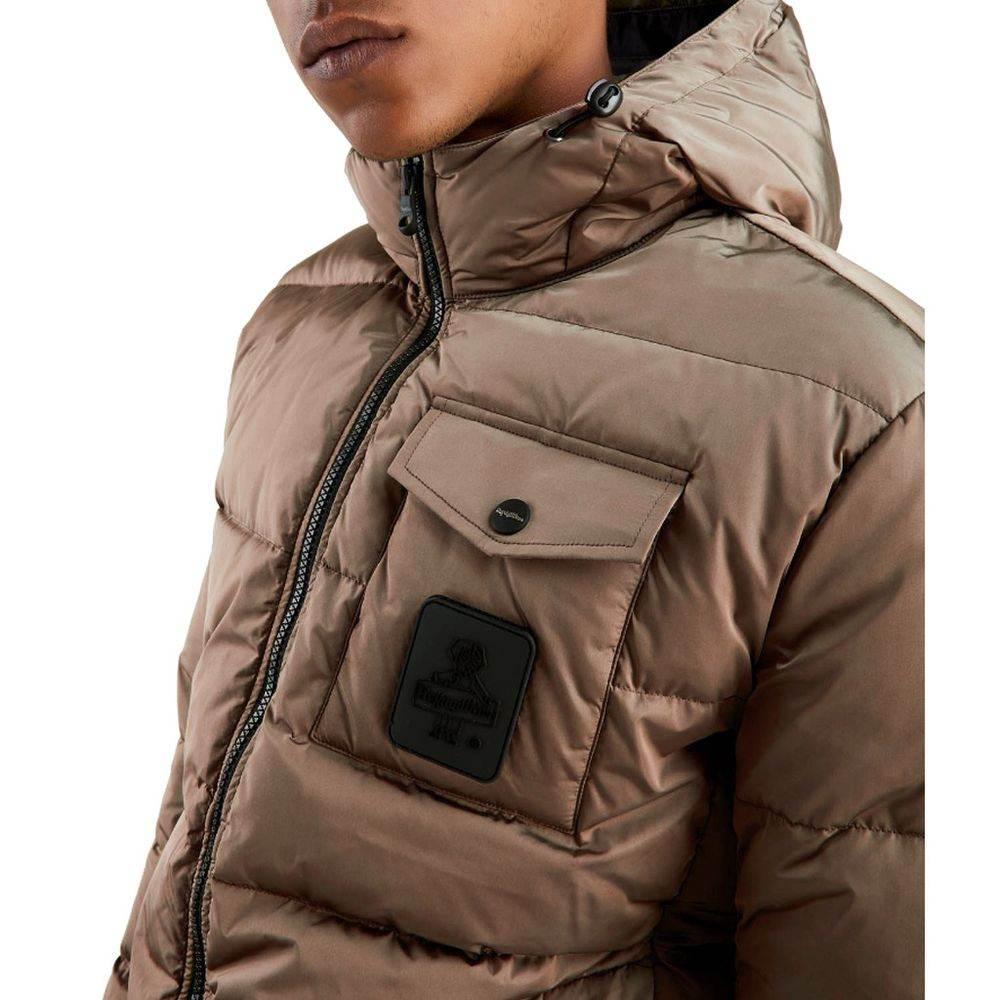 Refrigiwear Brown Nylon Men Jacket - Hilstor