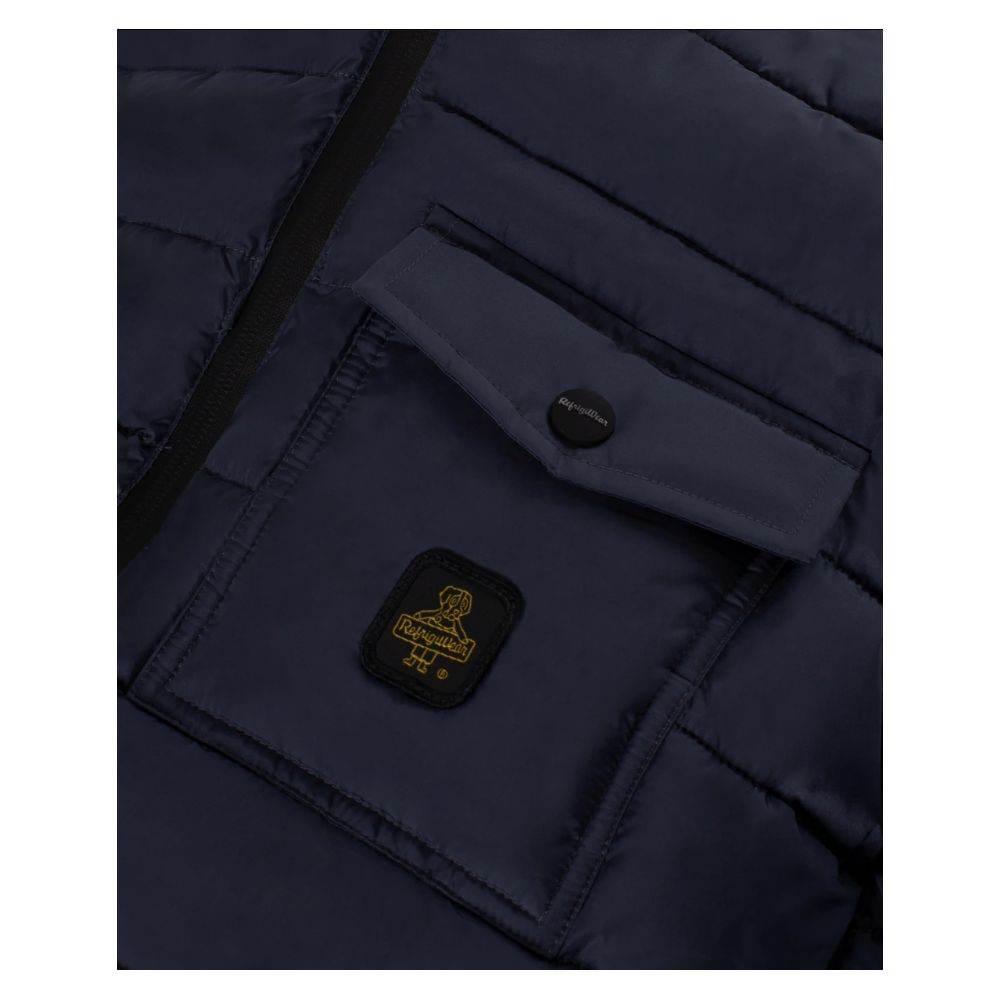 Refrigiwear Blue Nylon Men Jacket - Hilstor