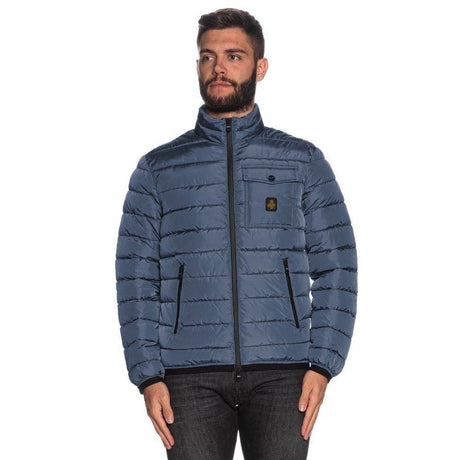 Refrigiwear Blue Nylon Men Jacket - Hilstor