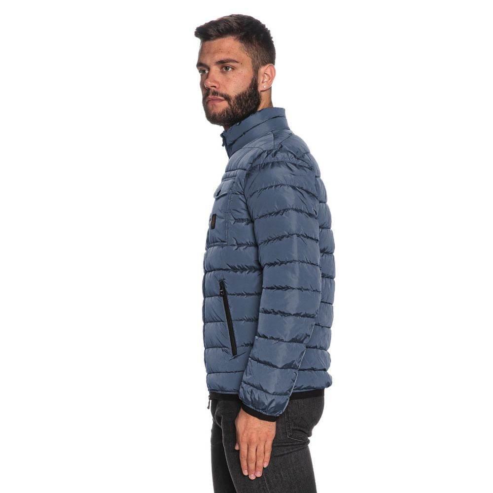 Refrigiwear Blue Nylon Men Jacket - Hilstor