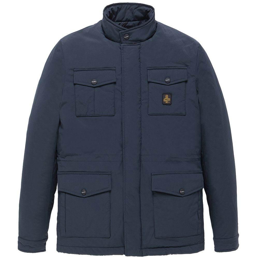 Refrigiwear Blue Nylon Men Jacket - Hilstor