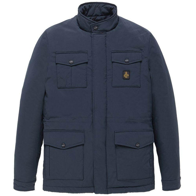 Refrigiwear Blue Nylon Men Jacket - Hilstor