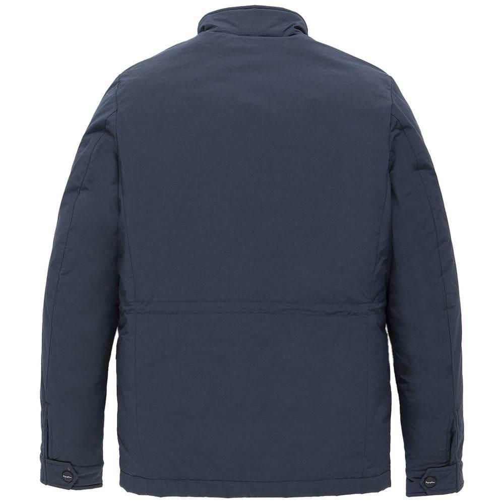 Refrigiwear Blue Nylon Men Jacket - Hilstor