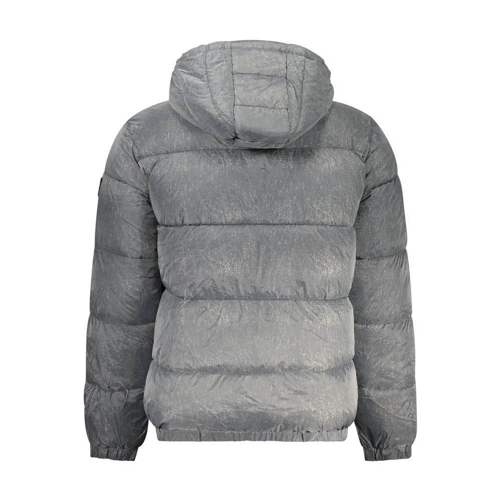 Guess Jeans Gray Polyamide Jacket - Hilstor