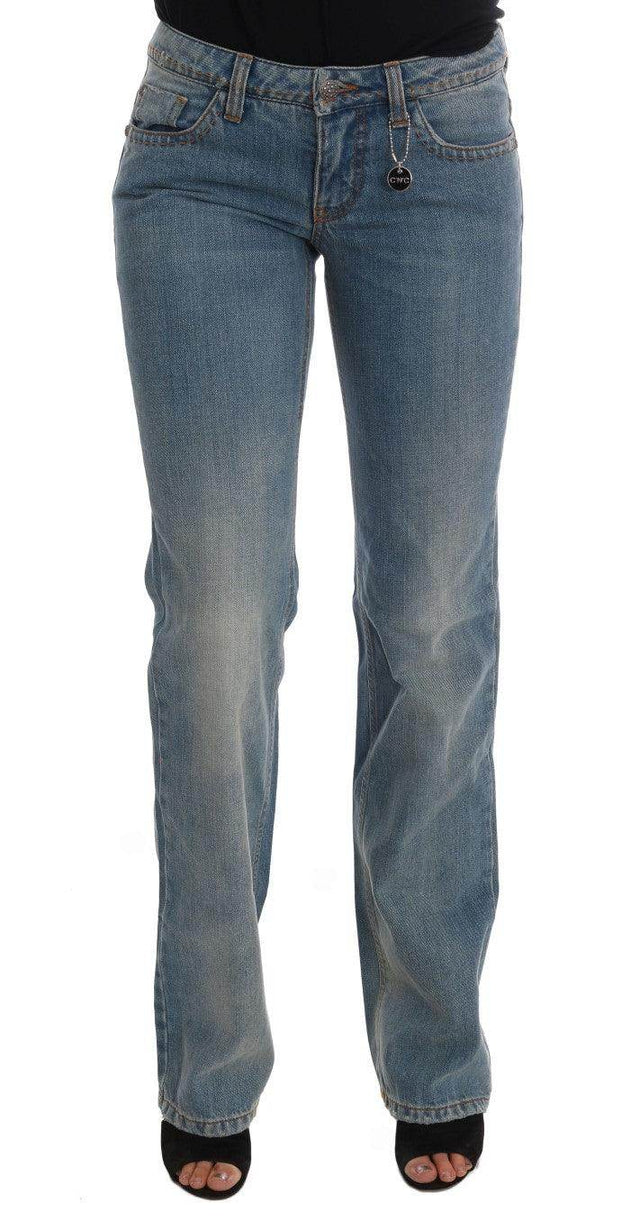 Costume National Blue Wash Cotton Classic Jeans - Hilstor