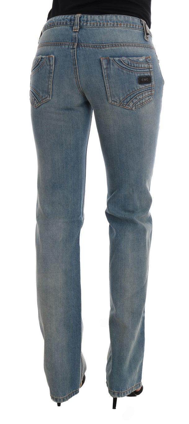 Costume National Blue Wash Cotton Classic Jeans - Hilstor