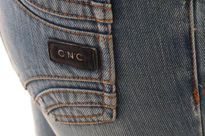 Costume National Blue Wash Cotton Classic Jeans - Hilstor