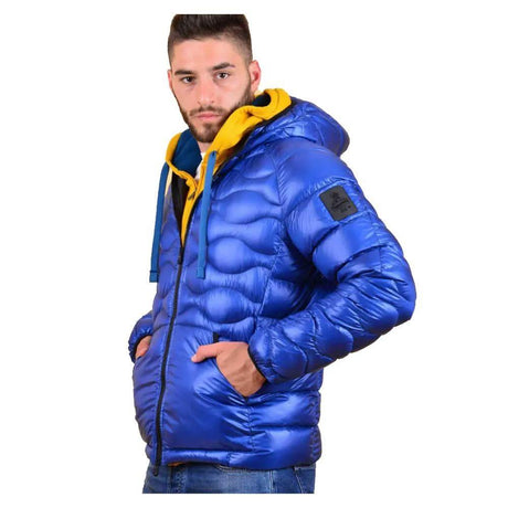 Refrigiwear Blue Nylon Men Jacket - Hilstor