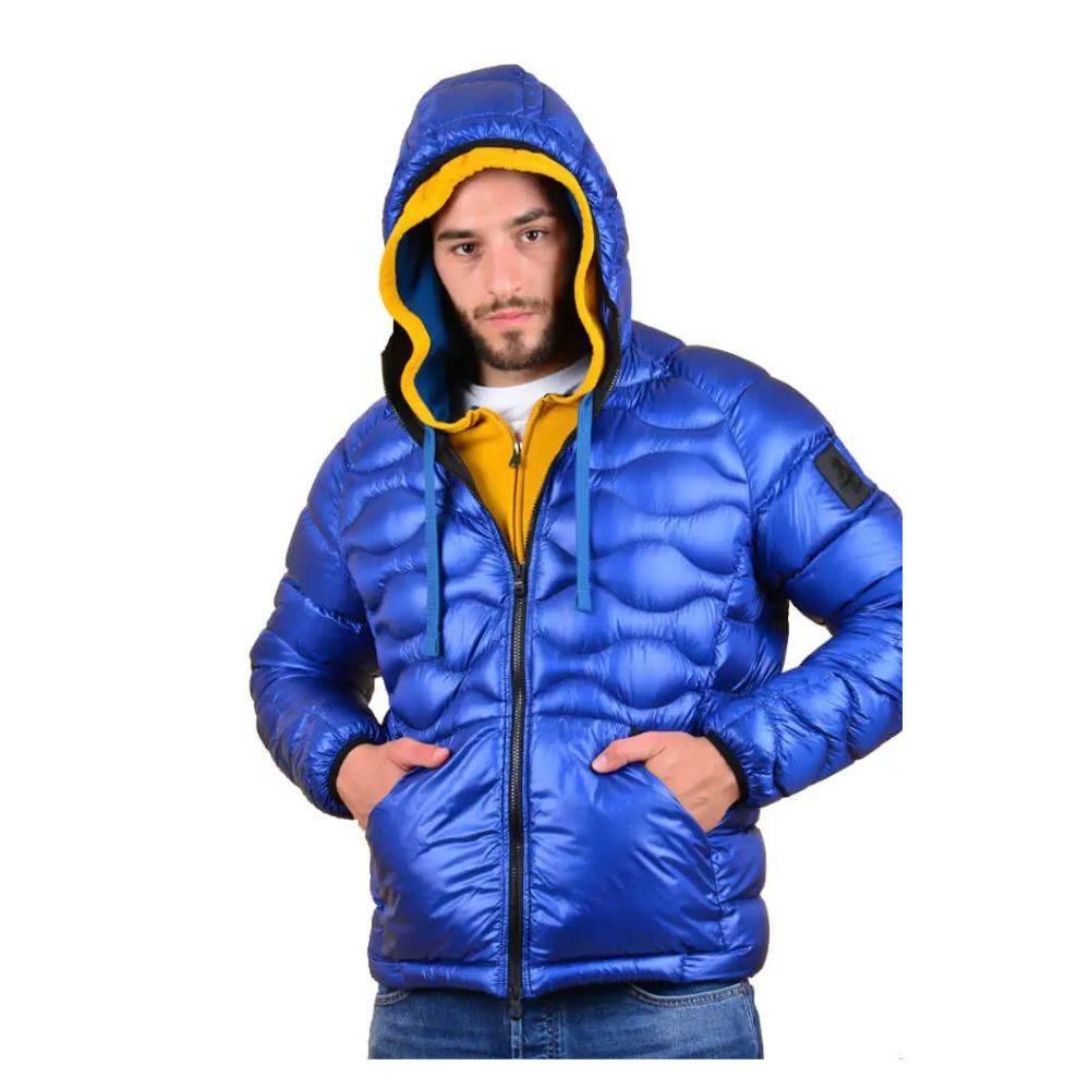 Refrigiwear Blue Nylon Men Jacket - Hilstor
