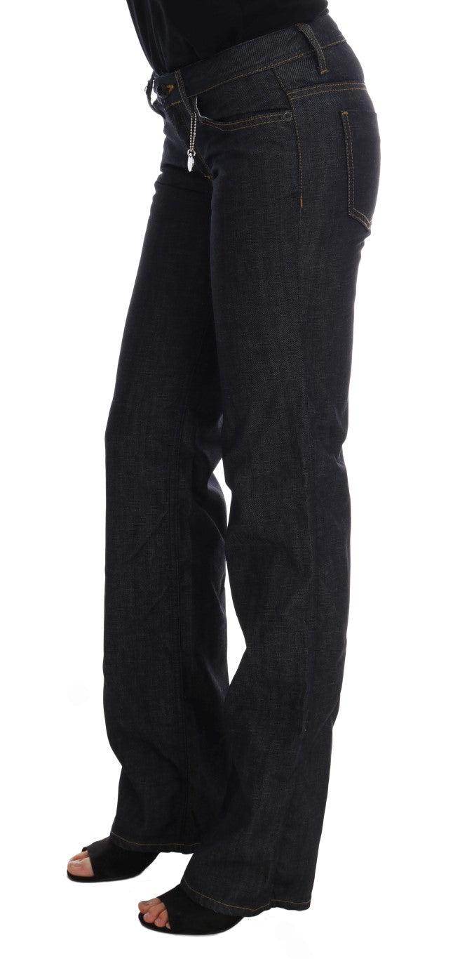 Costume National Dark Blue Cotton Classic Fit Jeans - Hilstor