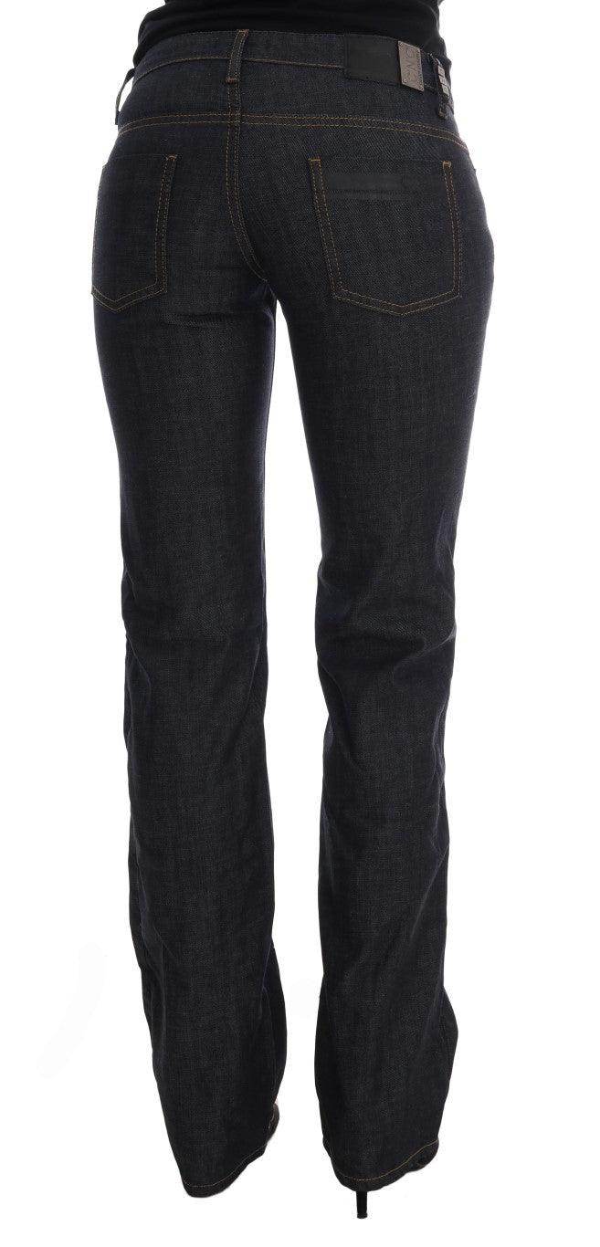 Costume National Dark Blue Cotton Classic Fit Jeans - Hilstor