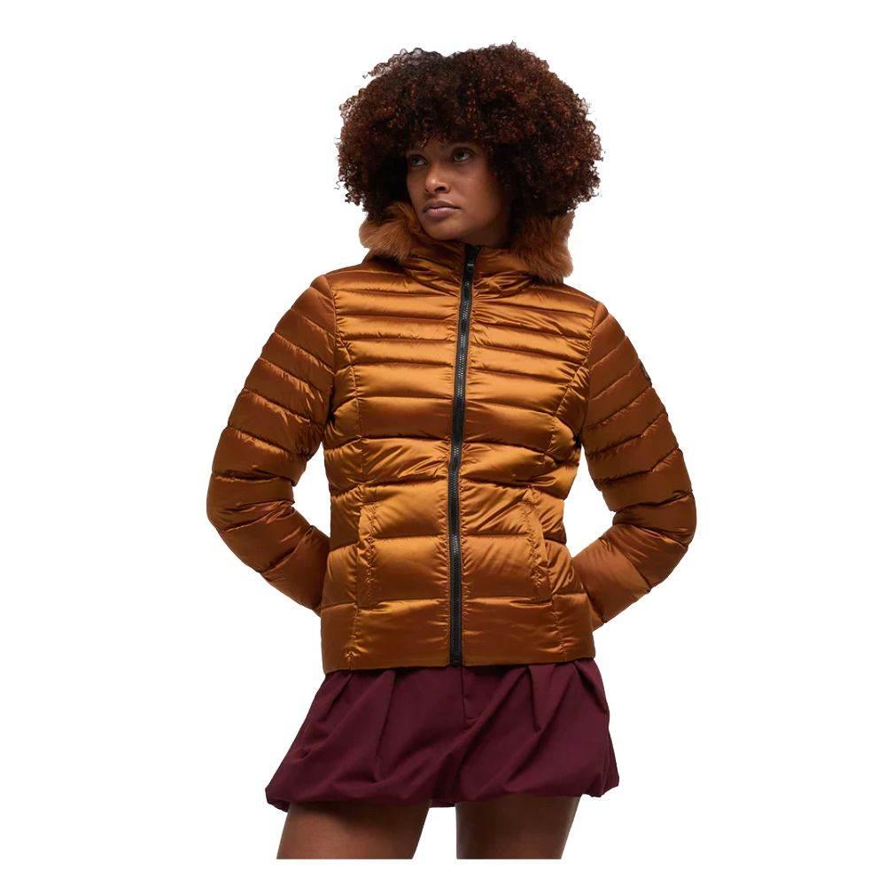 Refrigiwear Orange Nylon Women Jacket - Hilstor