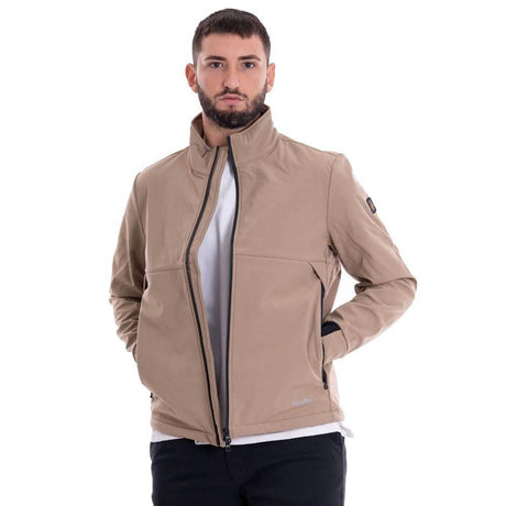 Refrigiwear Beige Nylon Men's Bomber Jacket - Hilstor