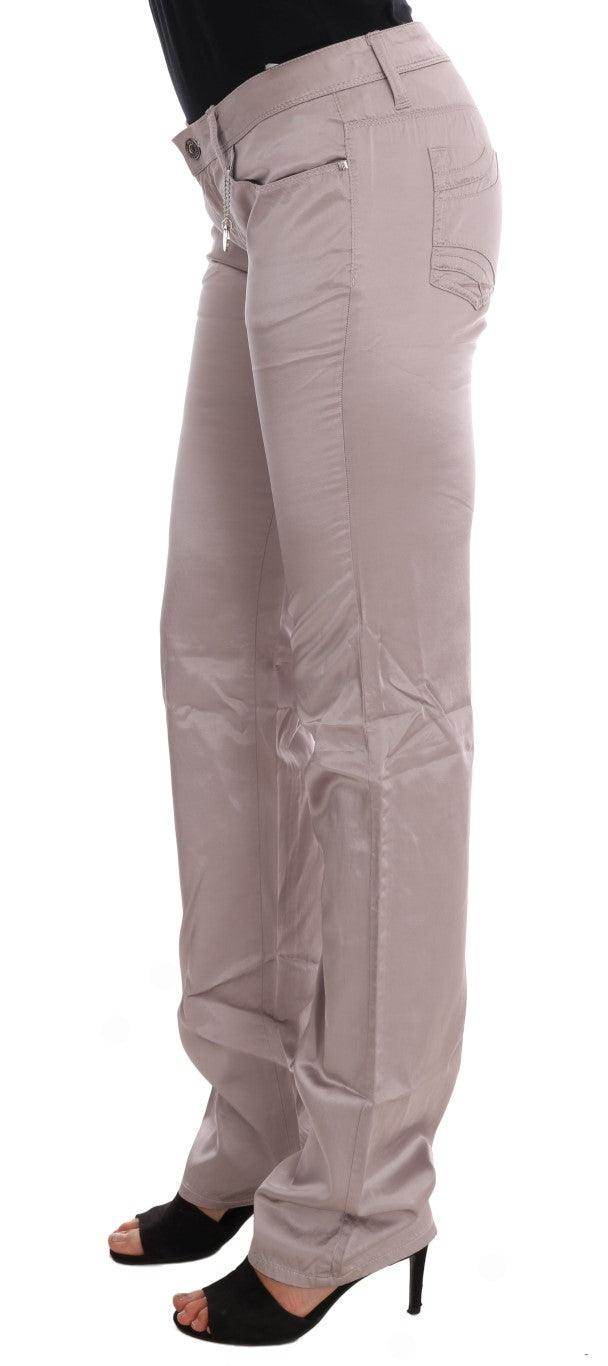 Costume National Beige Cotton Slim Fit Jeans - Hilstor