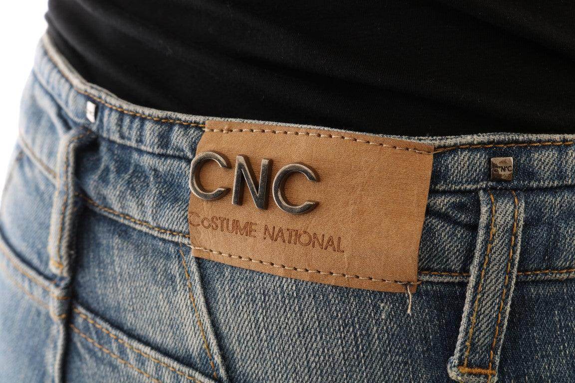Costume National Blue Cotton Stretch Denim Jeans - Hilstor