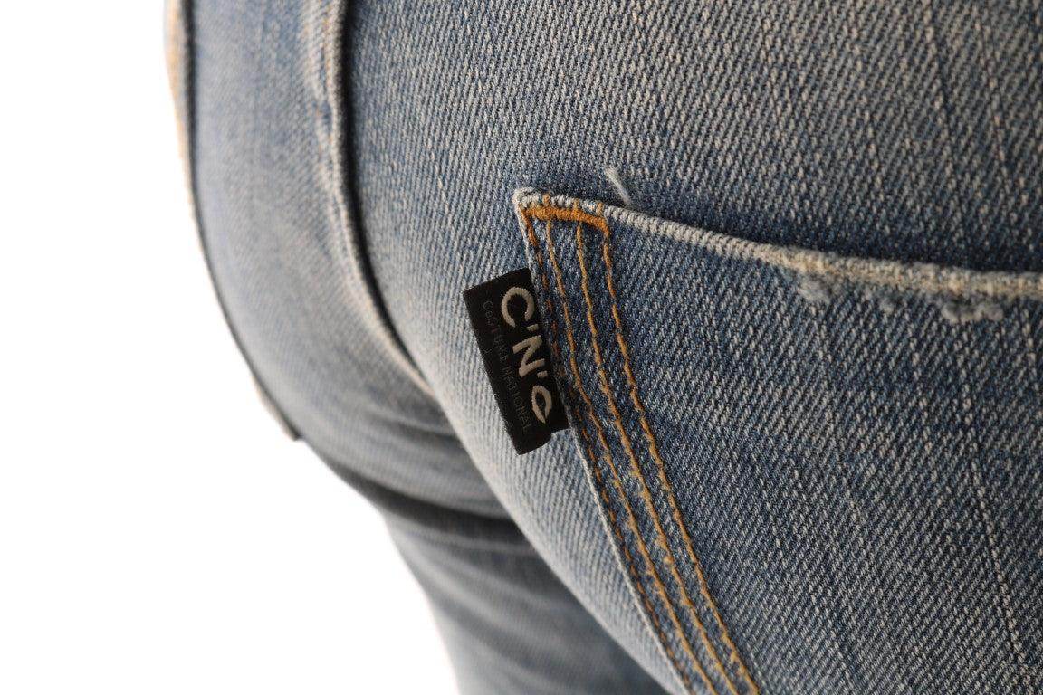 Costume National Blue Cotton Stretch Denim Jeans - Hilstor