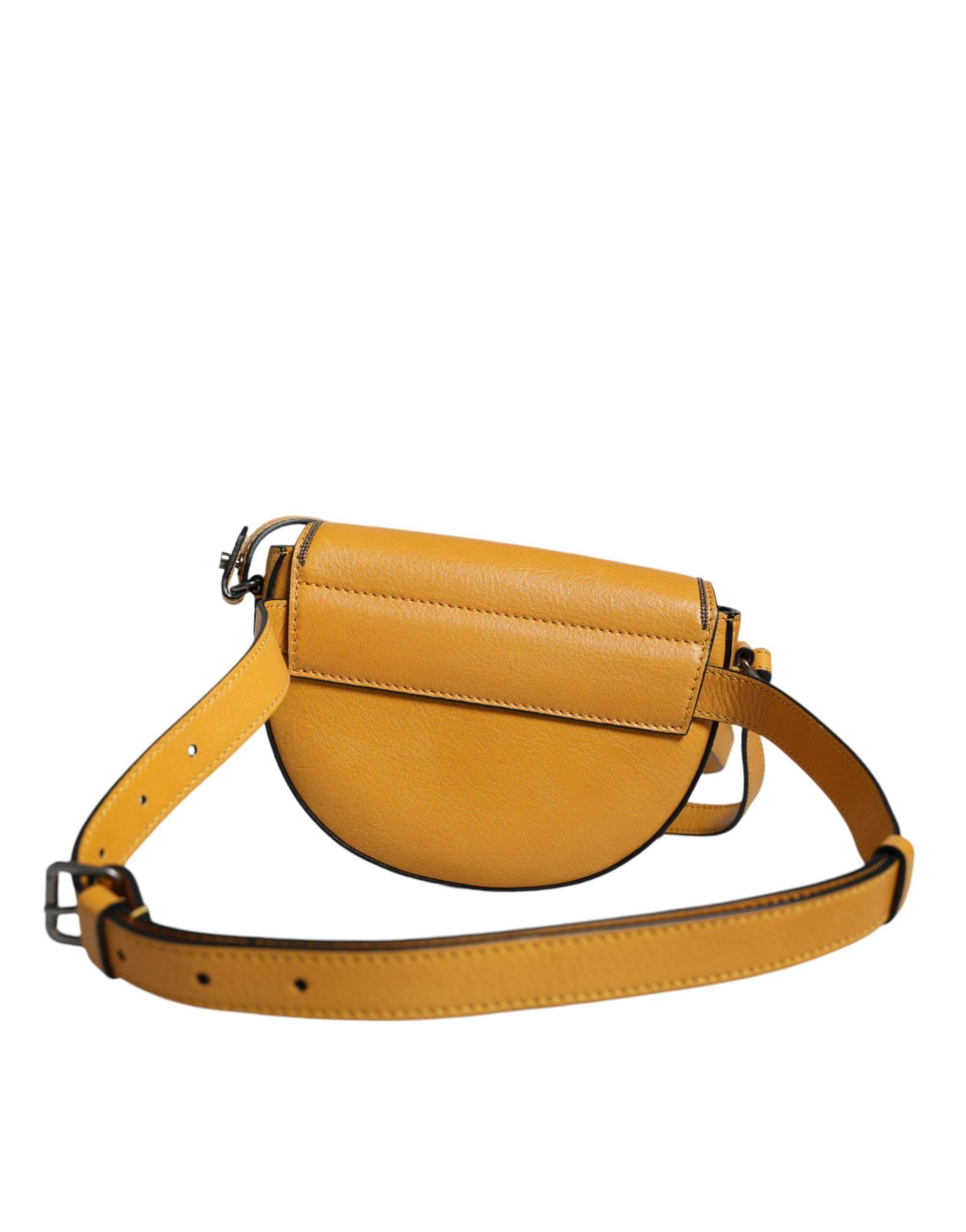 Brunello Cucinelli Light Brown Leather Logo Waist Strap Sling Bag - Hilstor