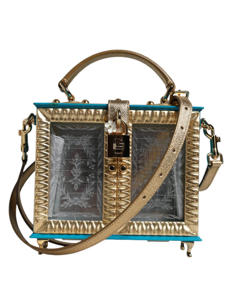 Dolce & Gabbana Multicolor Wood Leather Clutch Shoulder Bag - Hilstor