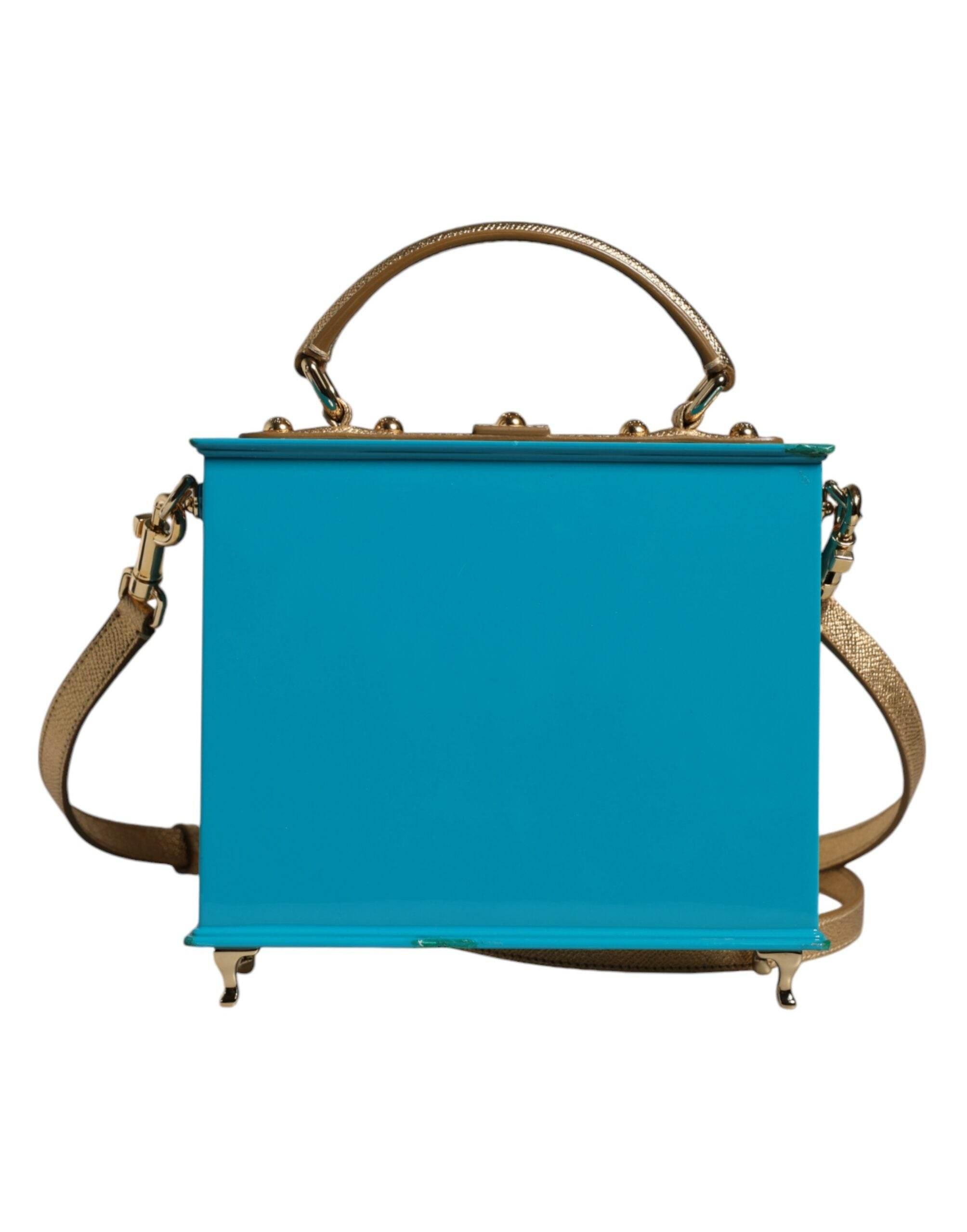 Dolce & Gabbana Multicolor Wood Leather Clutch Shoulder Bag - Hilstor