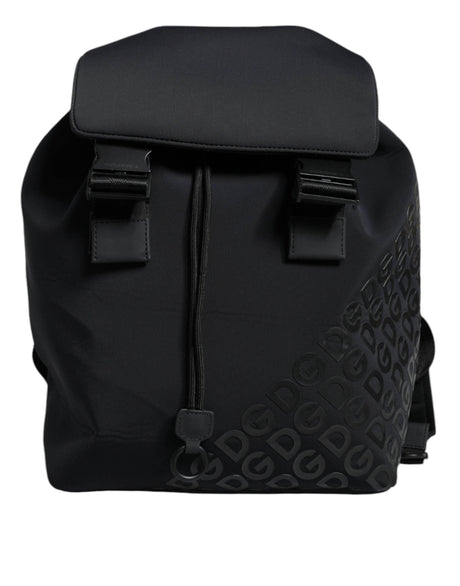 Dolce & Gabbana Black DG Mania Neoprene Travel Back Pack Bag - Hilstor