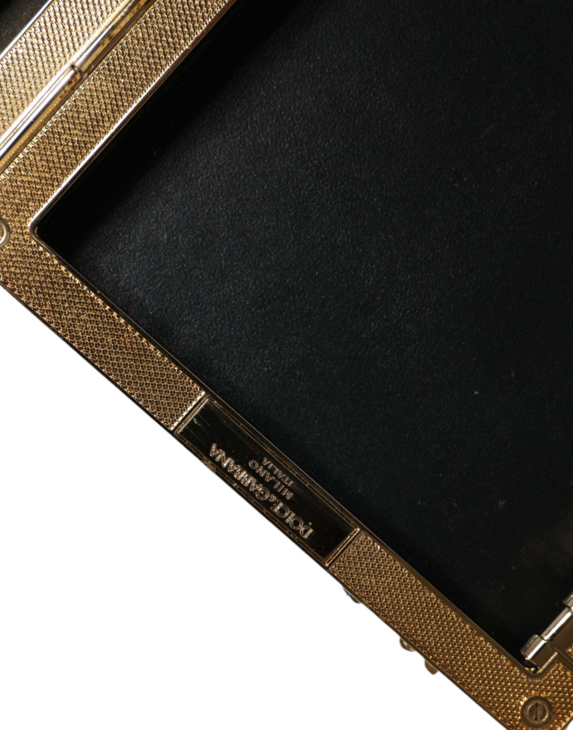 Dolce &amp; Gabbana sølvpailletter clutch aften crossbody taske