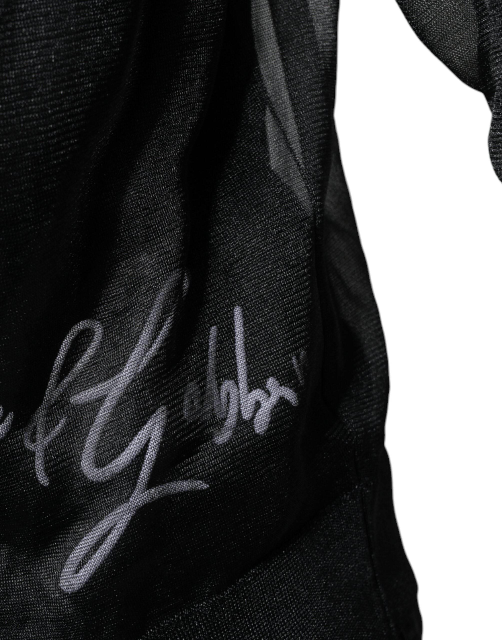 Dolce & Gabbana Black Polyester Pullover Sweatshirt Sweater - Hilstor