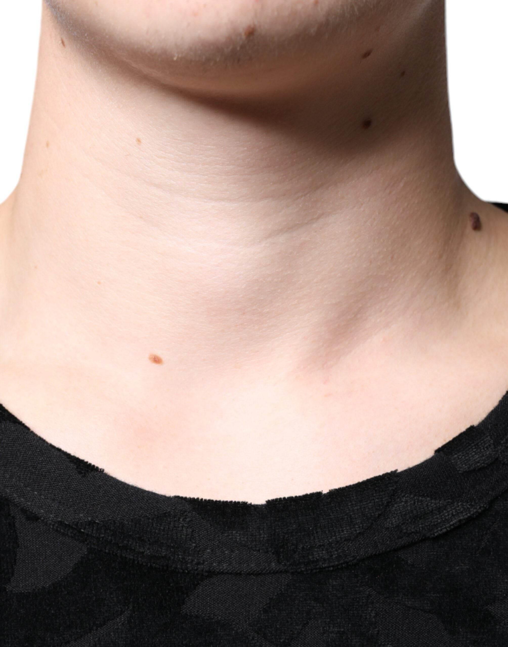 Dolce & Gabbana Black DG Mania Logo Print T-shirt - Hilstor