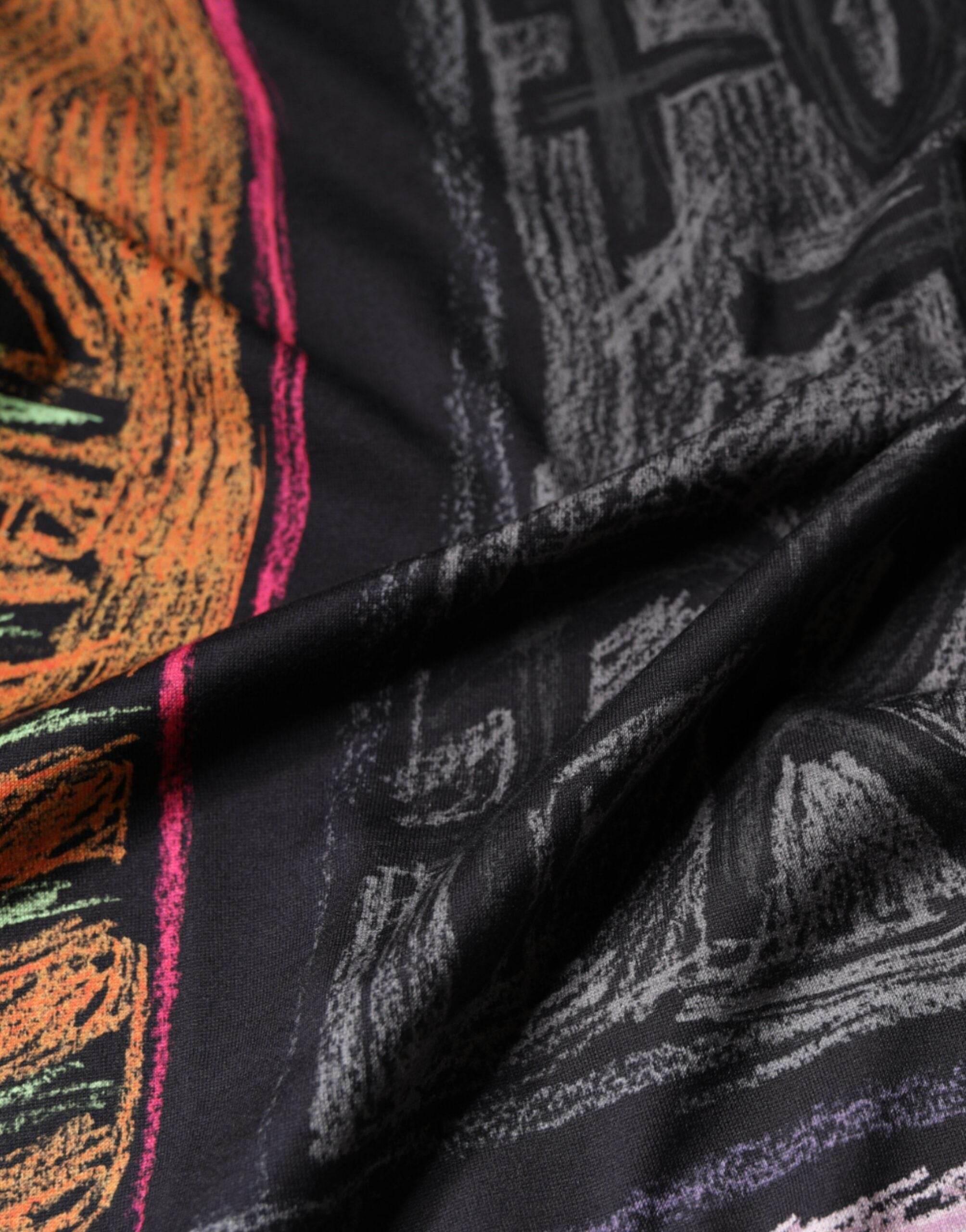 Dolce & Gabbana Multicolor Graphic Print Cotton T-shirt - Hilstor