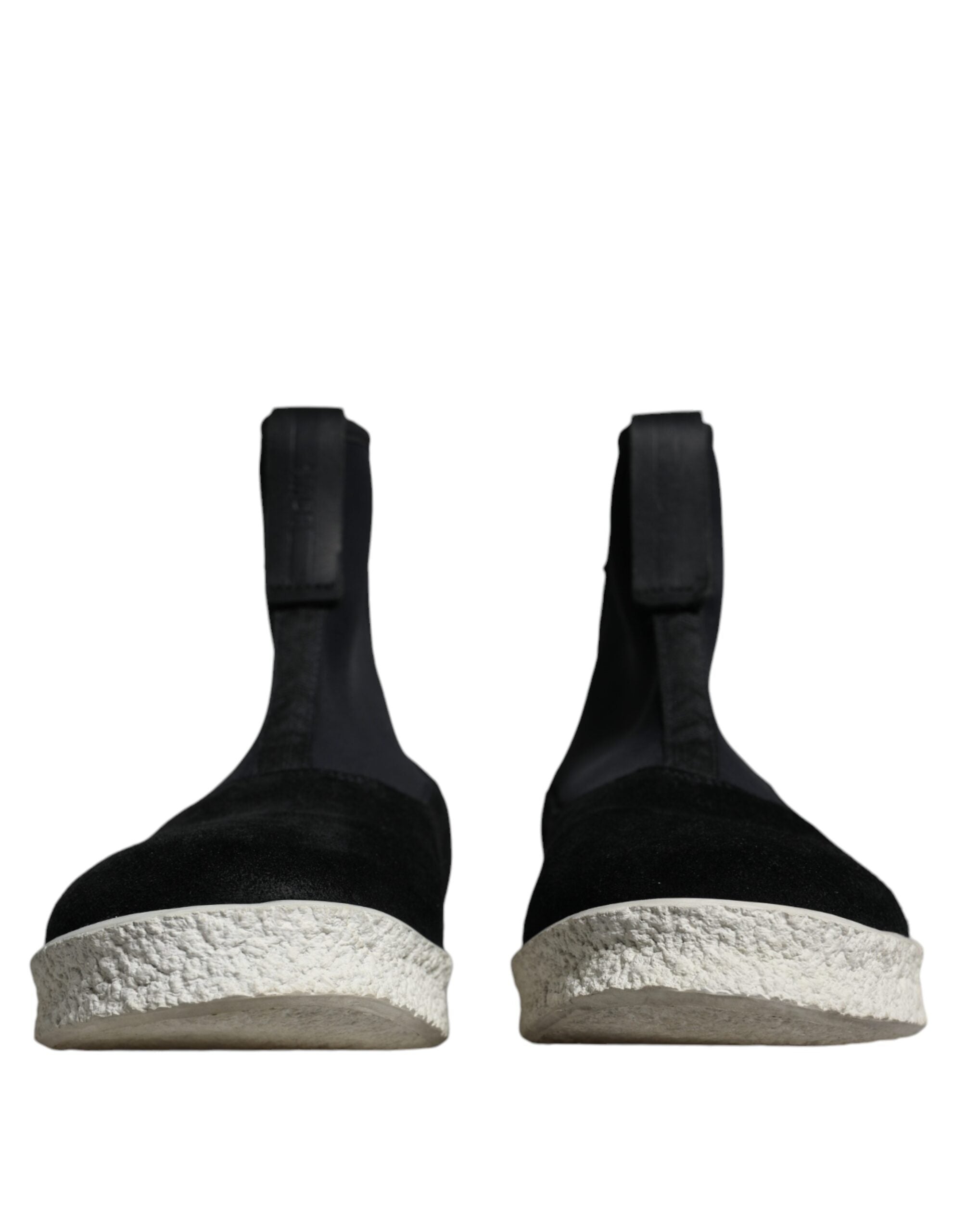 Alexander McQueen Sort Hvid Neopren Takeshi Mid Calf Boots Sko