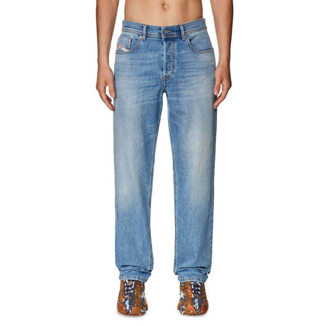 Diesel Light Blue Cotton Jeans & Pant - Hilstor