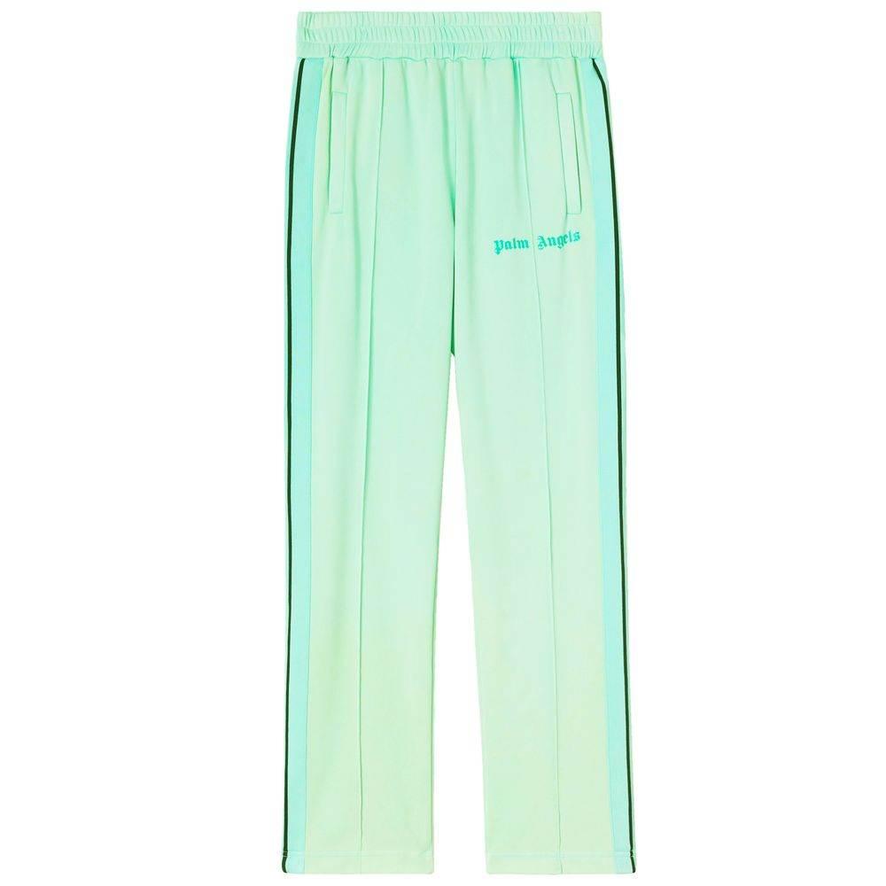 Palm Angels Green Nylon Men Pant - Hilstor