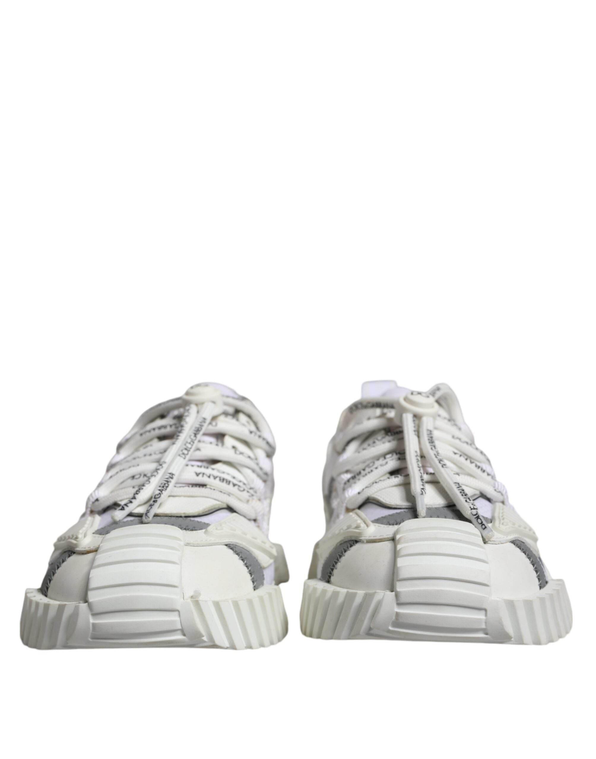 Dolce & Gabbana White Lace Up Low Top NS1 Sneakers Shoes - Hilstor