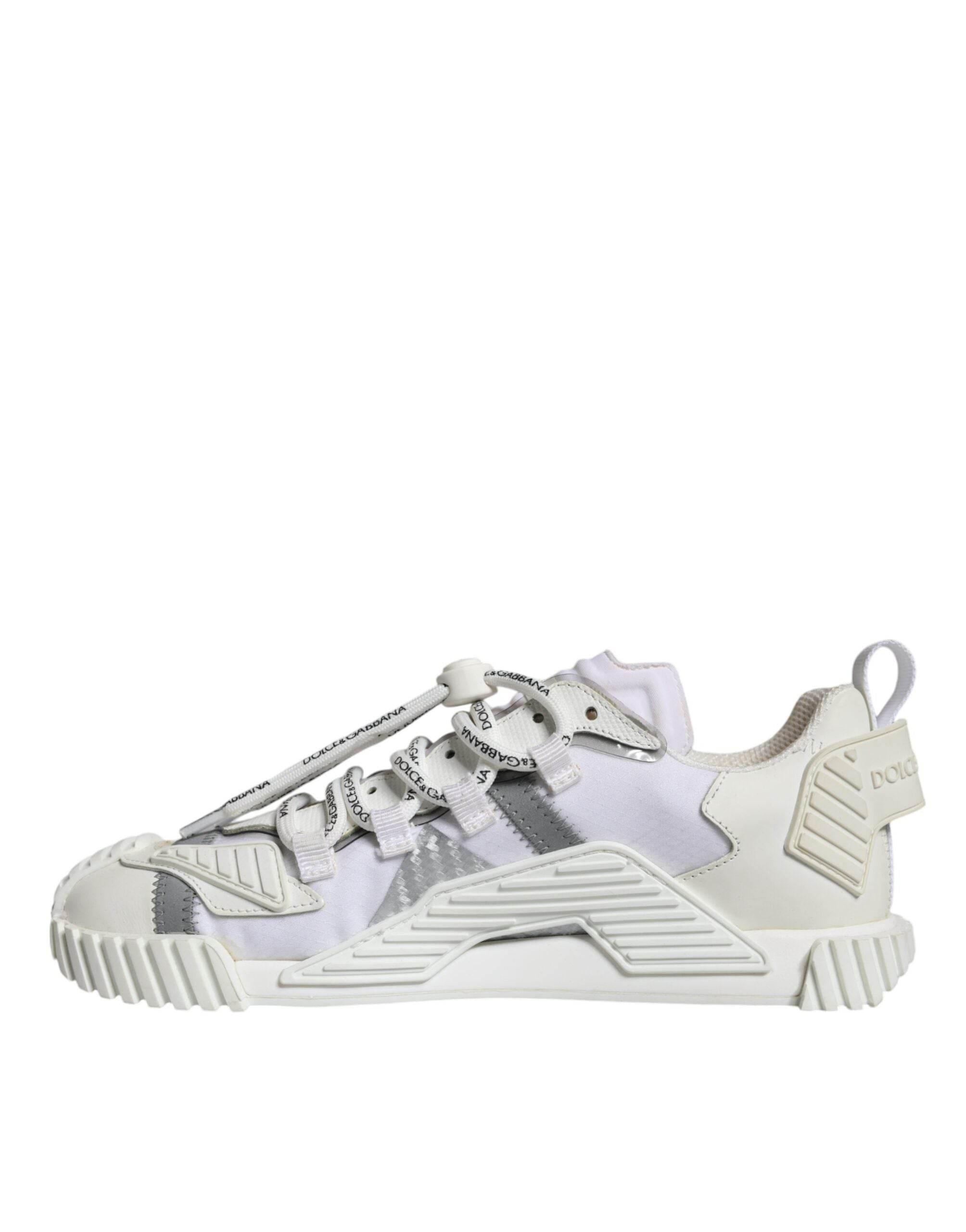 Dolce & Gabbana White Lace Up Low Top NS1 Sneakers Shoes - Hilstor