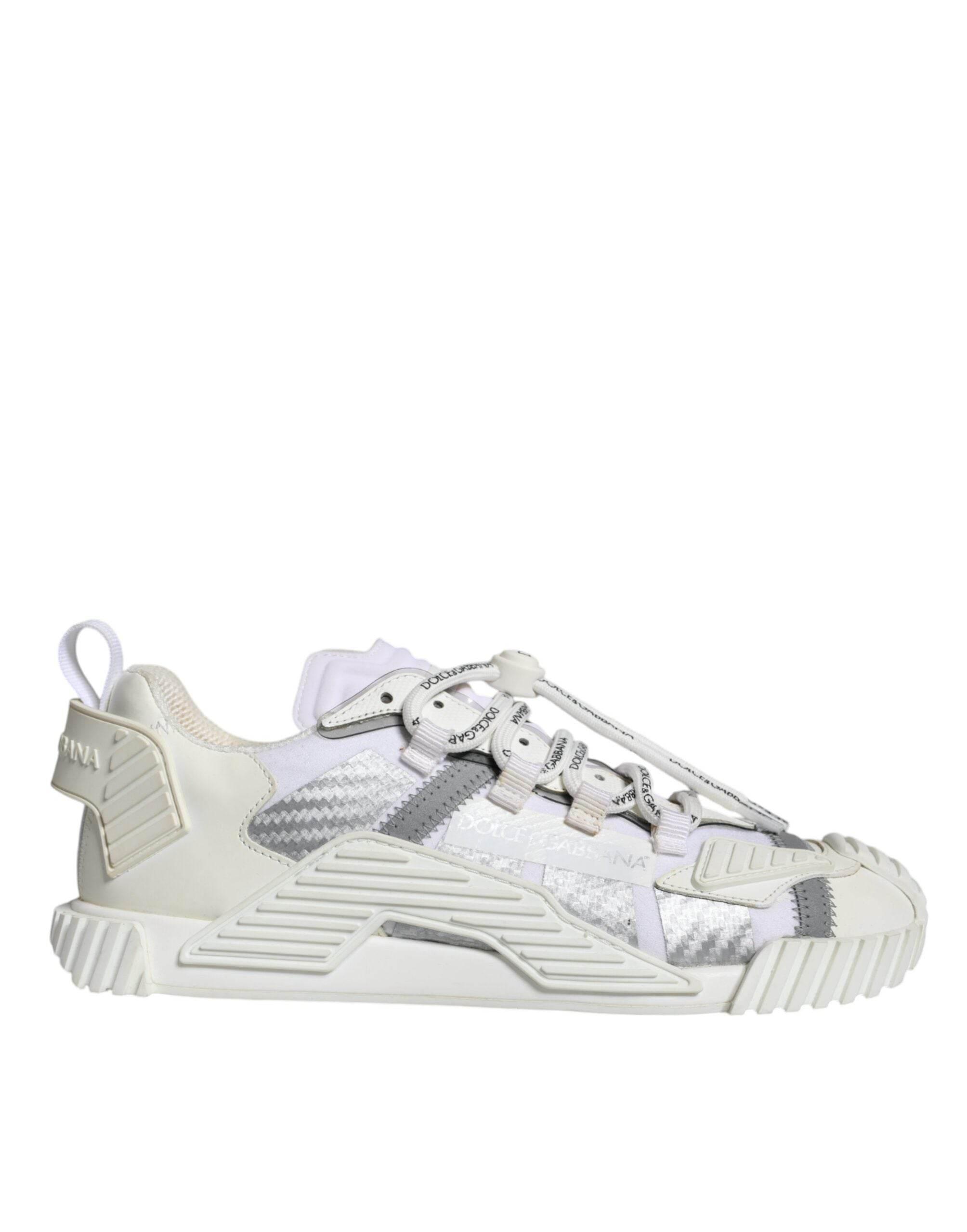 Dolce & Gabbana White Lace Up Low Top NS1 Sneakers Shoes - Hilstor