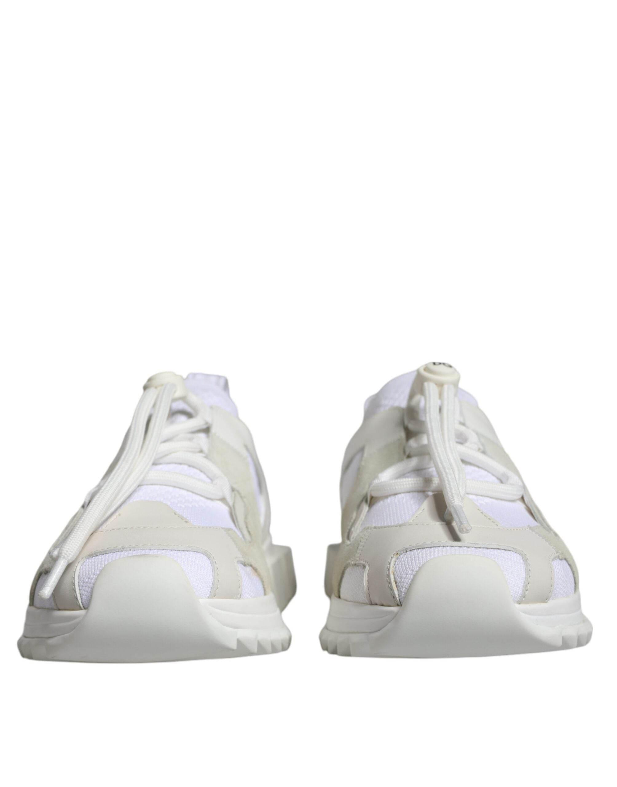 Dolce & Gabbana White Mesh Sorrento Trekking Sneakers Shoes - Hilstor
