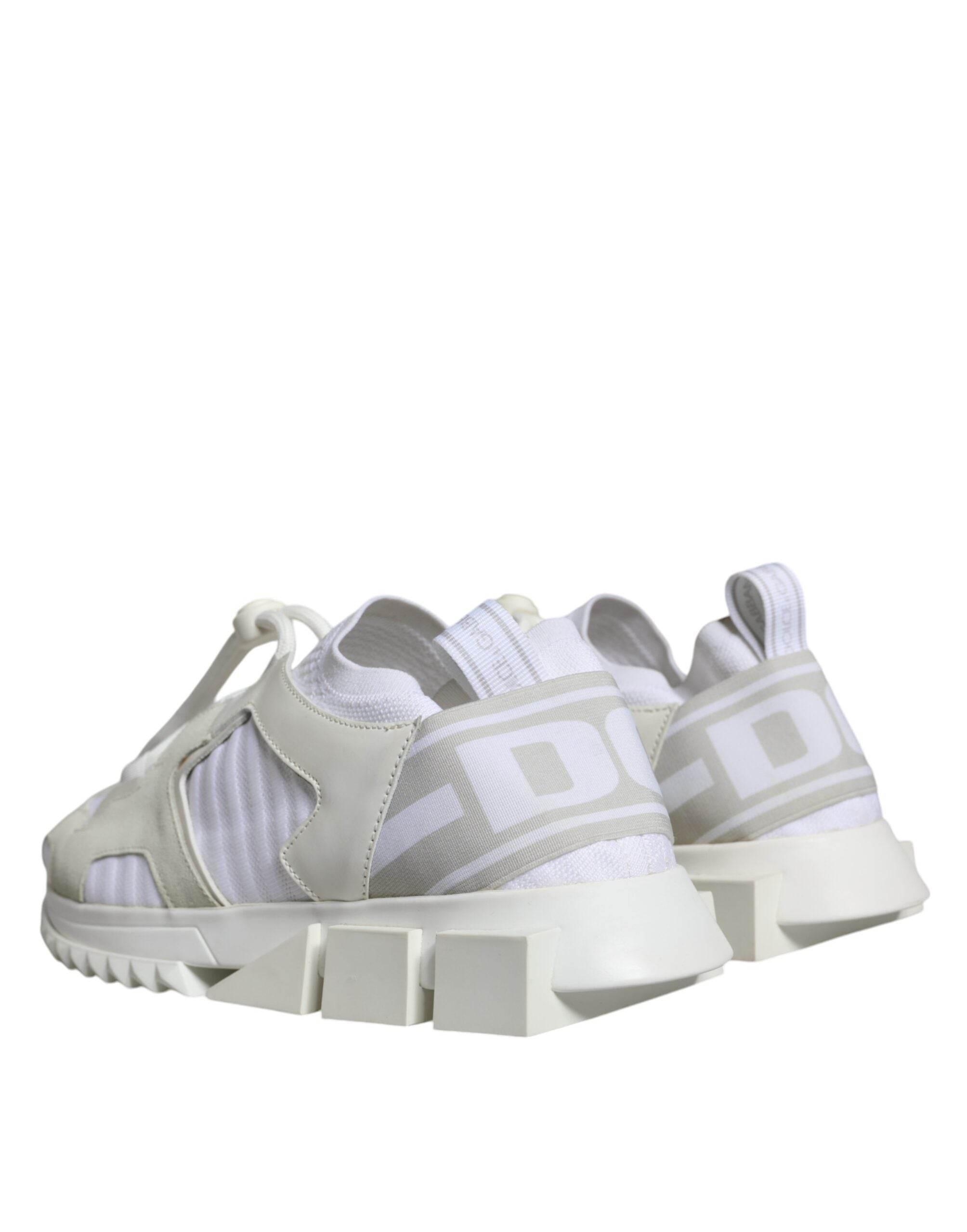 Dolce & Gabbana White Mesh Sorrento Trekking Sneakers Shoes - Hilstor