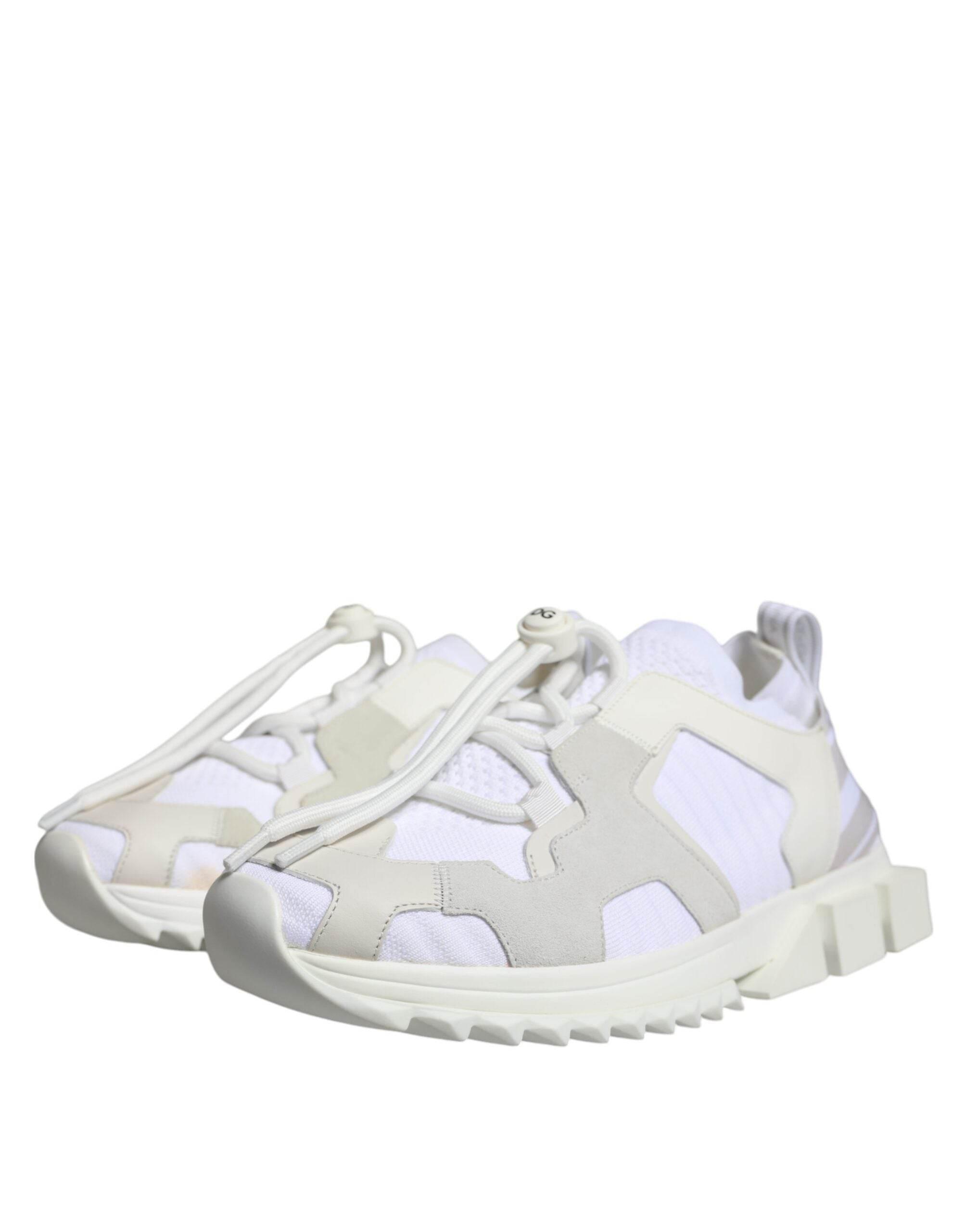 Dolce & Gabbana White Mesh Sorrento Trekking Sneakers Shoes - Hilstor