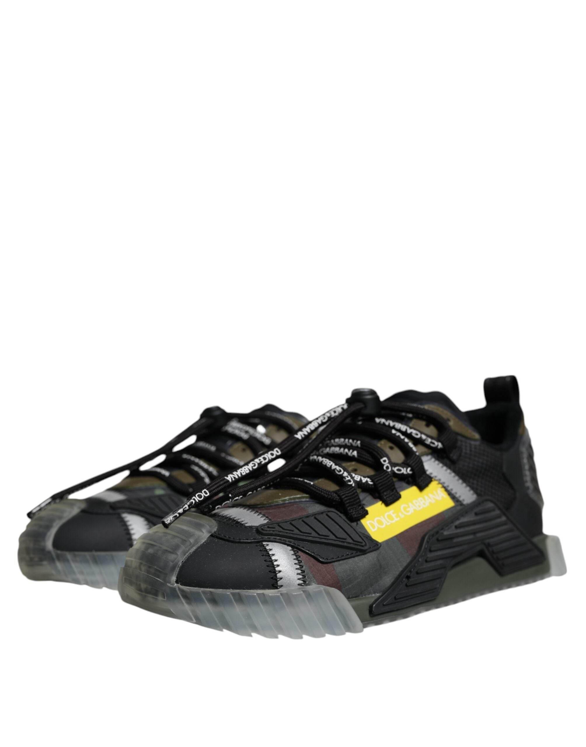 Dolce & Gabbana Multicolor Lace Up Low Top NS1 Sneakers Shoes - Hilstor
