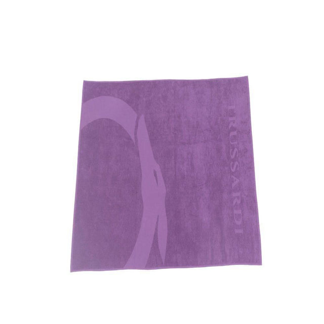 Trussardi Beachwear Purple Cotton Men Beach Towel - Hilstor