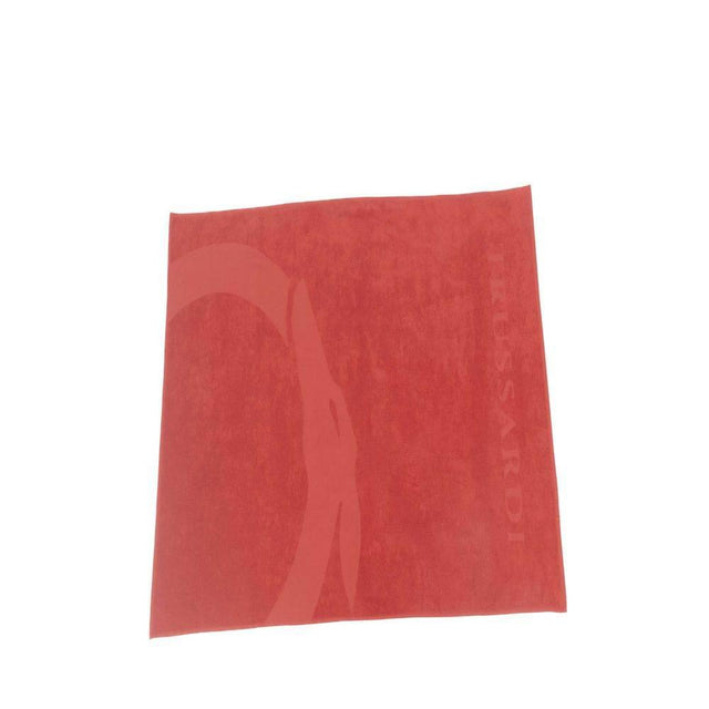 Trussardi Beachwear Red Cotton Men Beach Towel - Hilstor